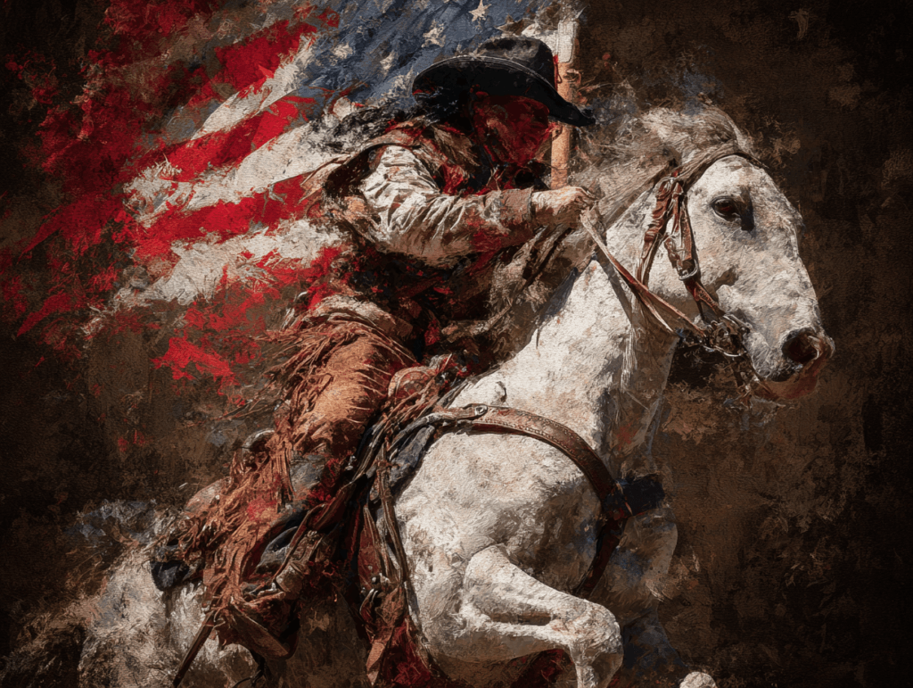 Symbolic artwork representing American independence, rebellion, and the risk behind the Fourth of July